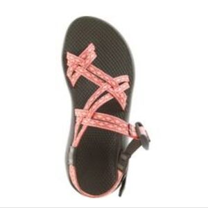 Chaco Women's ZX/2 Classic Double Strap Sports Sandals, Red Orange, Sz 9